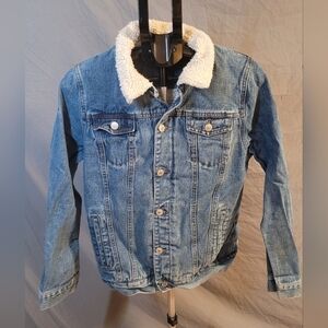 Denim Jacket with Sherpa Lining